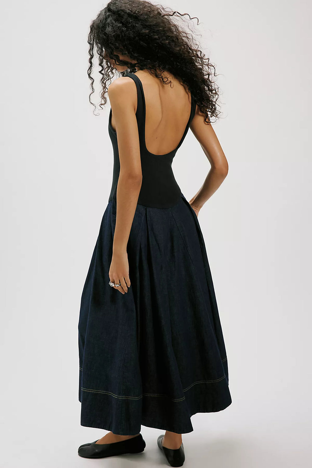 Elio Denim Midi Dress