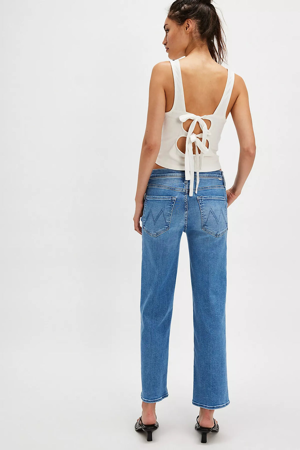 MOTHER The Mid-Rise Rambler Zip Jeans