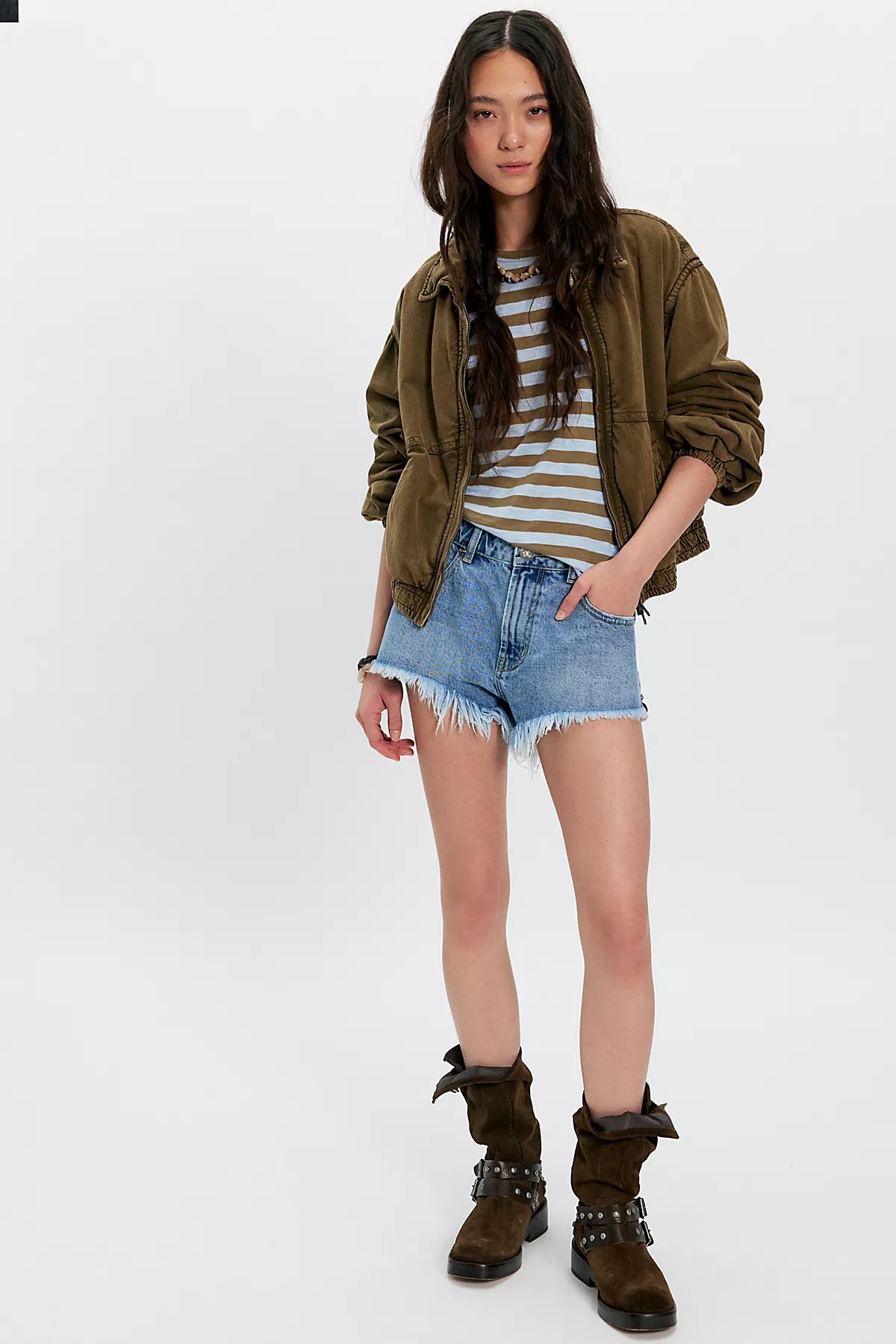 OneTeaspoon Renegades High-Waisted Denim Shorts