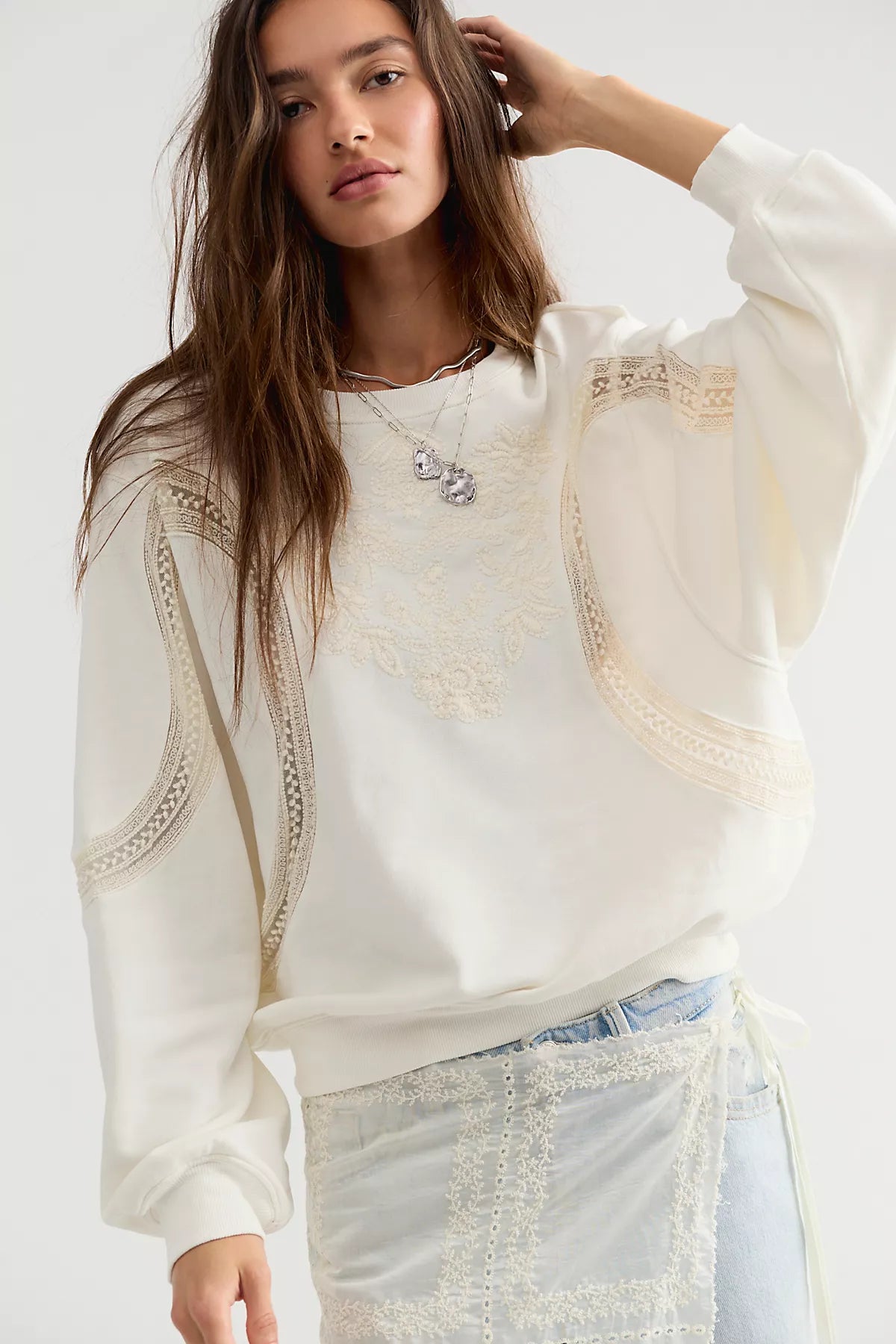 Love Lace Sweatshirt