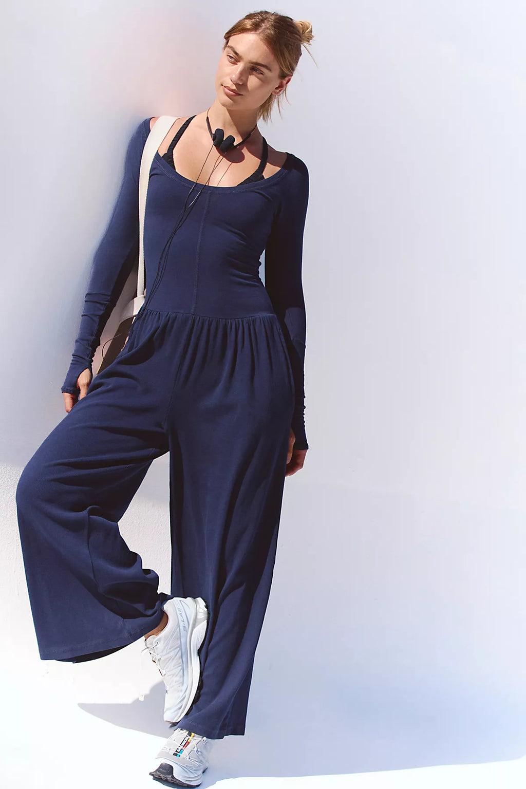 Hot Shot Wide-Leg Onesie