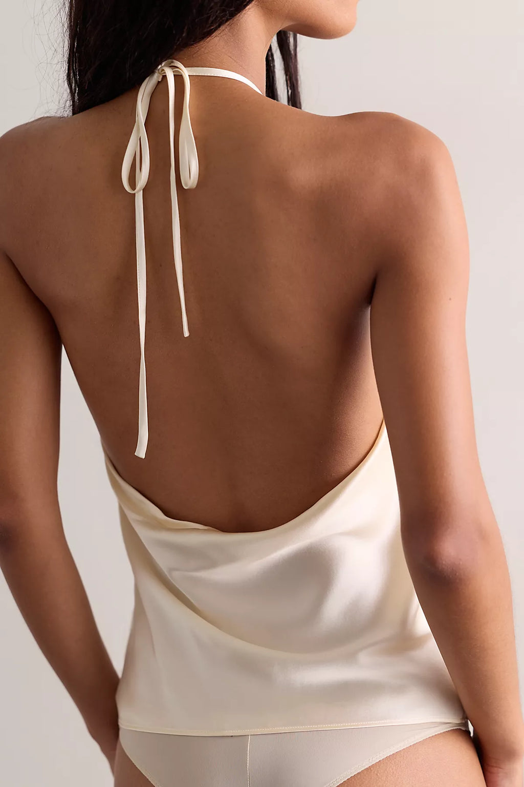 DONNI. The Silk Halter Top