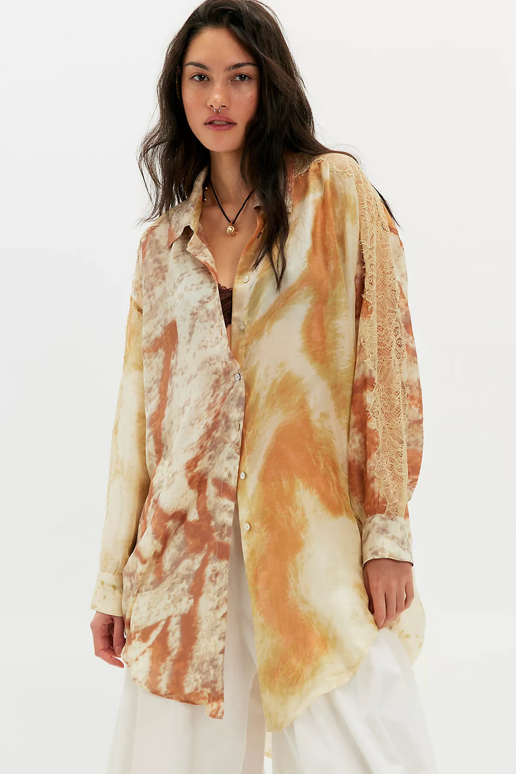 Mes Demoiselles Smirf Silk Button Down