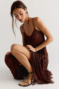 Nigel Preston Floating Angels Lace Maxi Dress