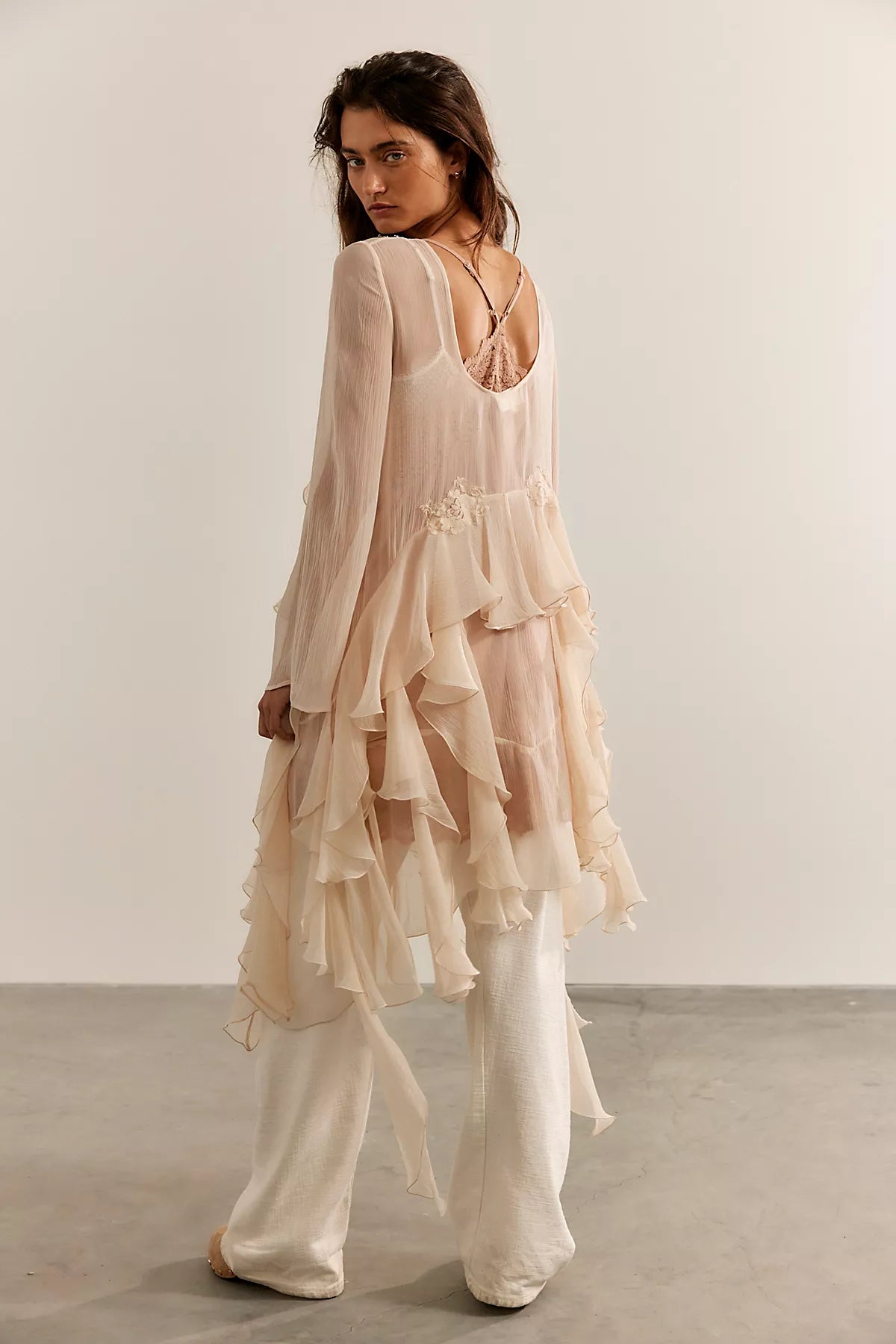 Nigel Preston Angel Chiffon Maxi Top