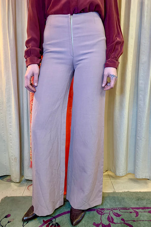 1960’s Mauve Wide Leg Pants Selected by Nomad Vintage