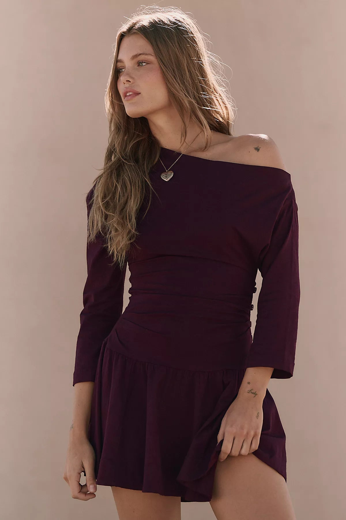 Junie Drop-Waist Mini Dress