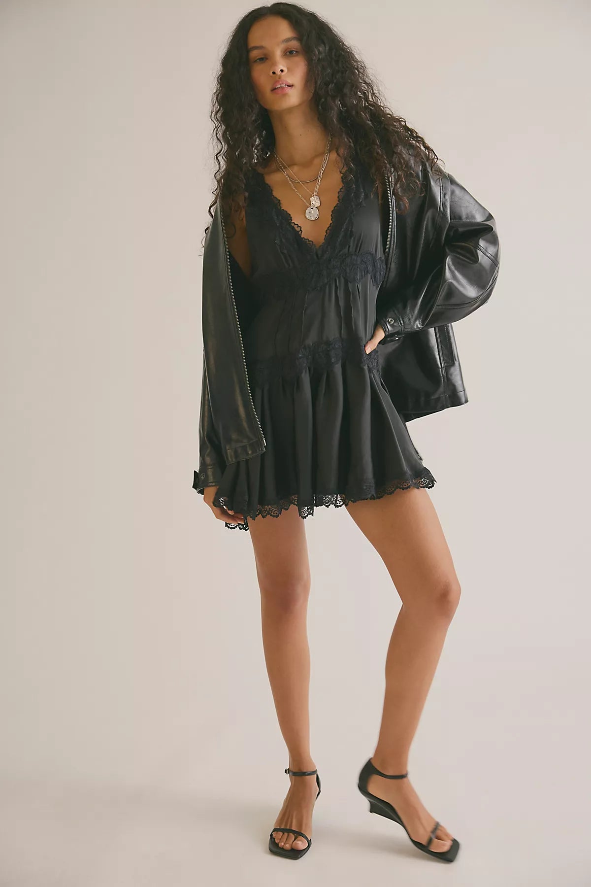 In This Groove Mini Slip Dress