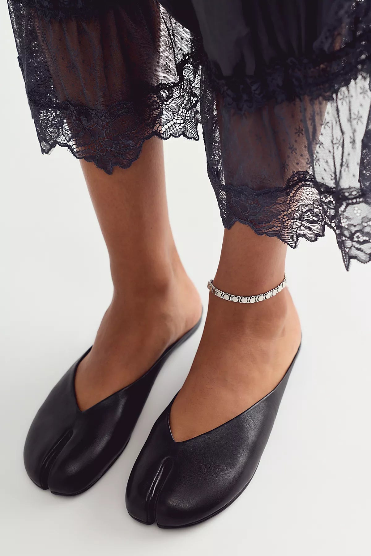 Lights Out Split-Toe Mules