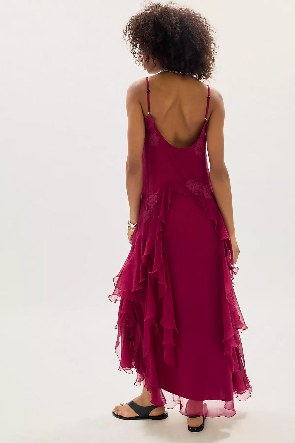 Nigel Preston Floating Angel Chiffon Maxi Dress