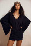Good Feels V-Neck Mini Dress