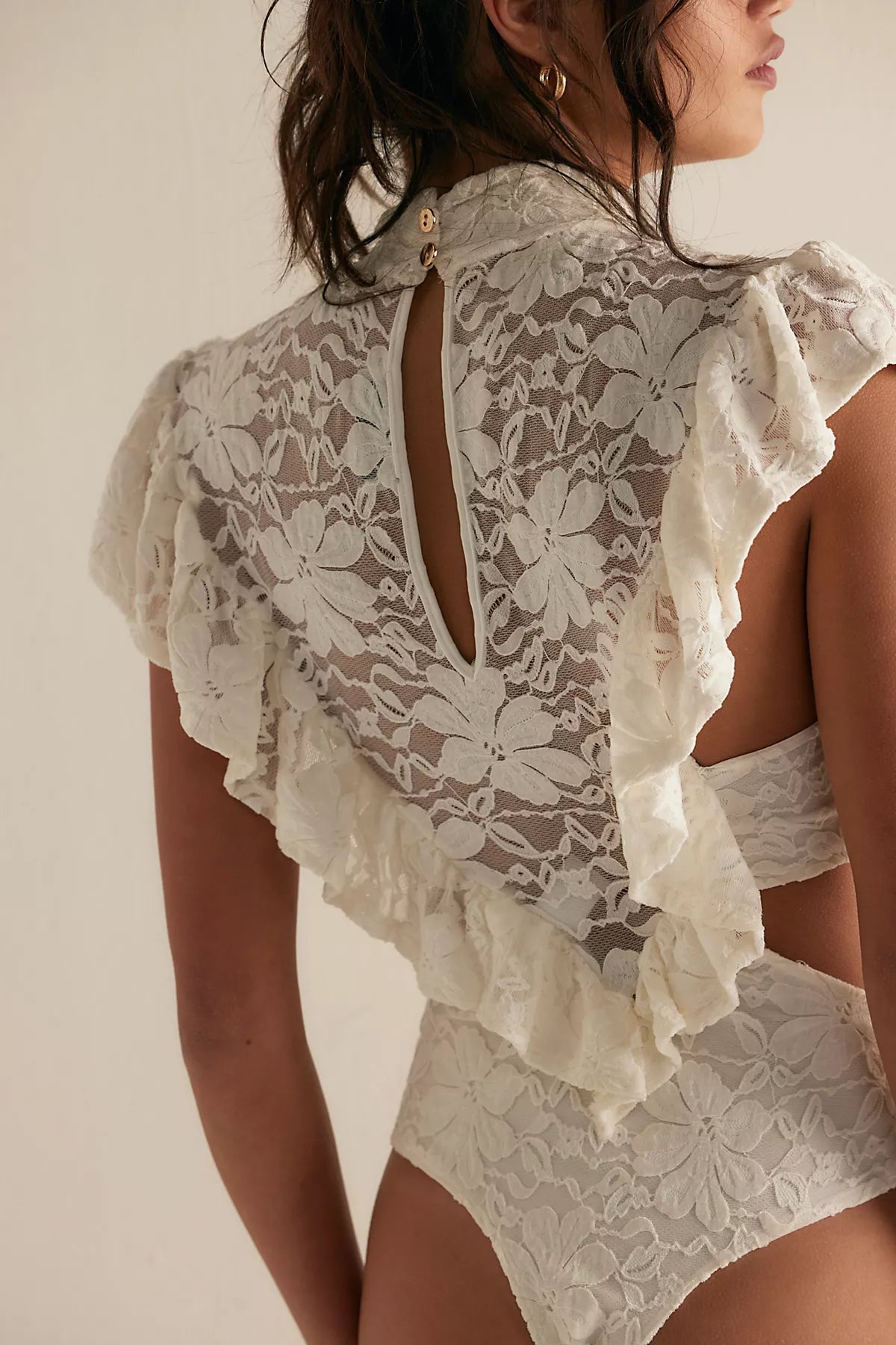 Nightcap Fleur Lace Apron Bodysuit
