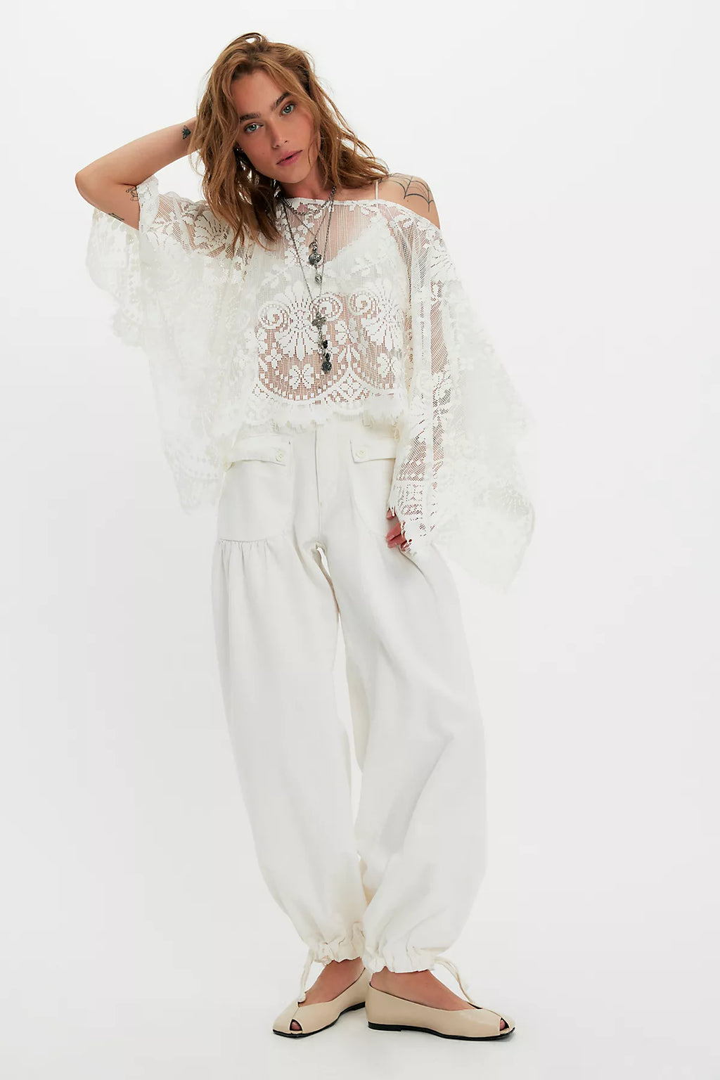 FP x Malai Lace Poncho