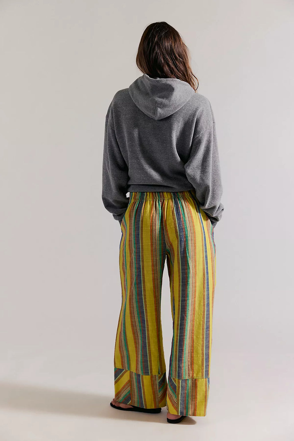 Day's End Linen Striped Pull-On Pants