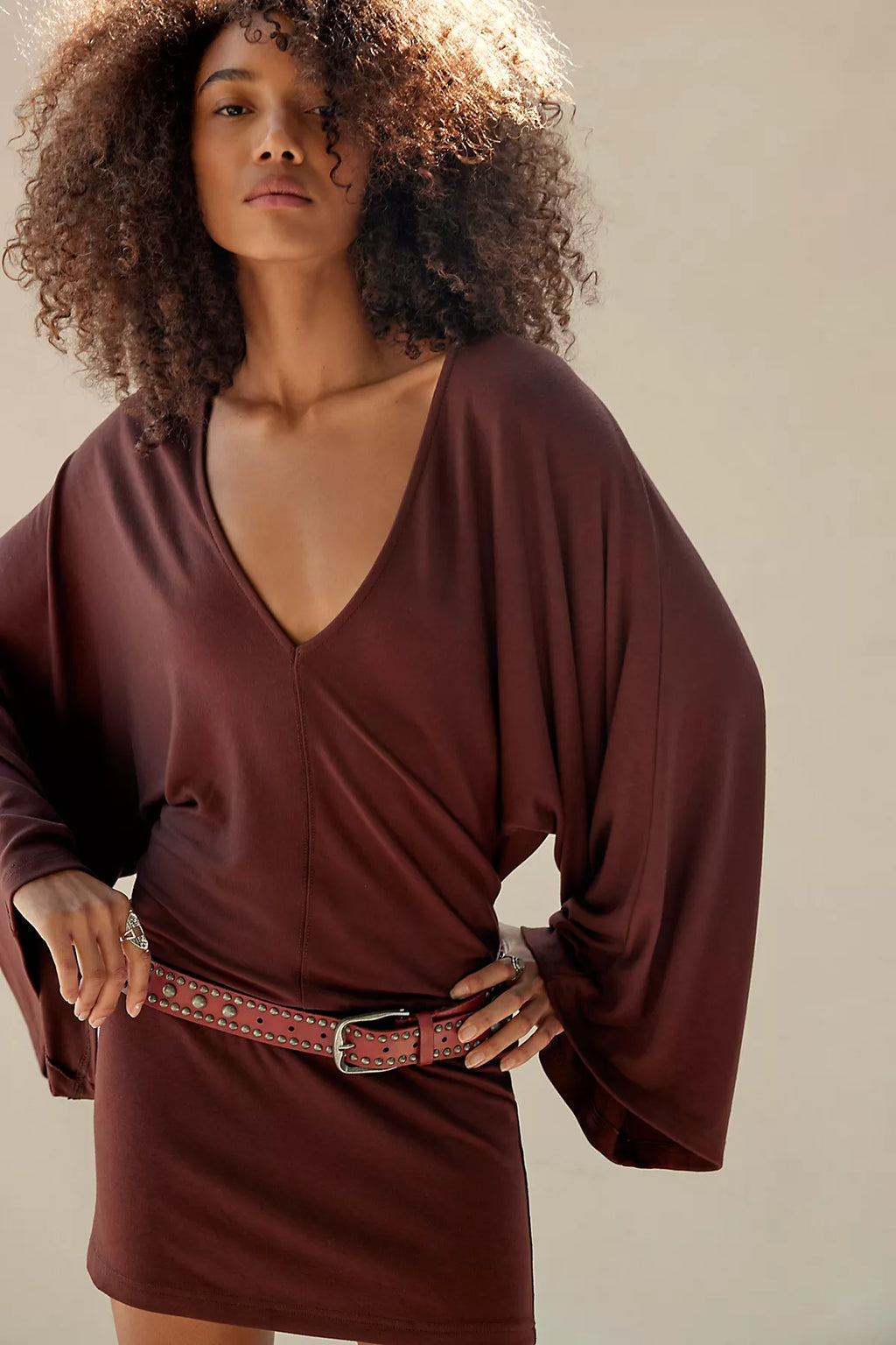 Good Feels V-Neck Mini Dress