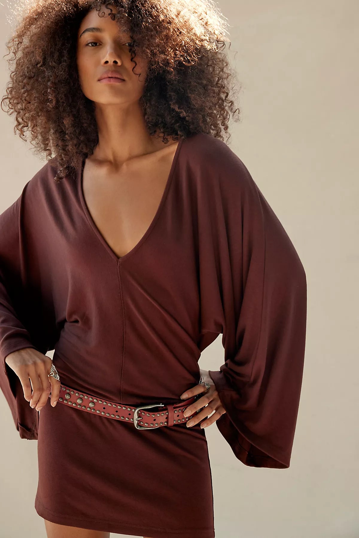 Good Feels V-Neck Mini Dress