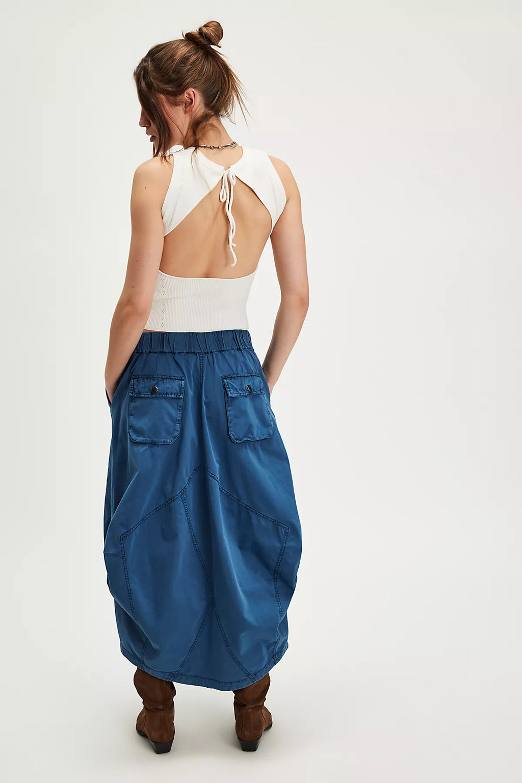 Willow Poplin Maxi Skirt
