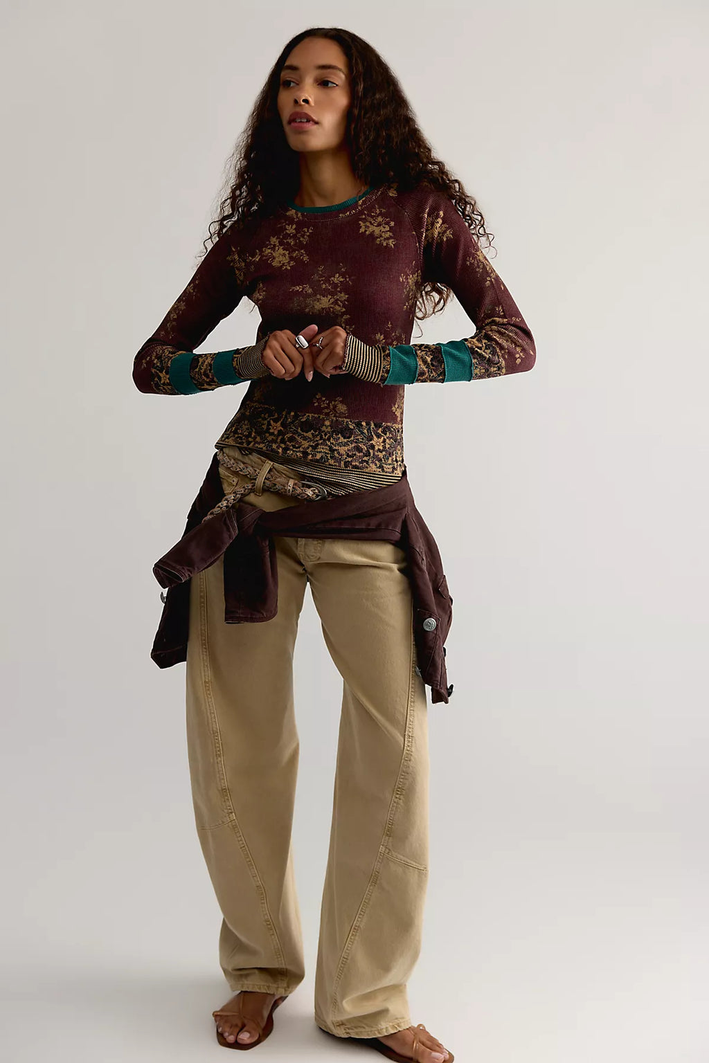 Easy Does It Printed Top