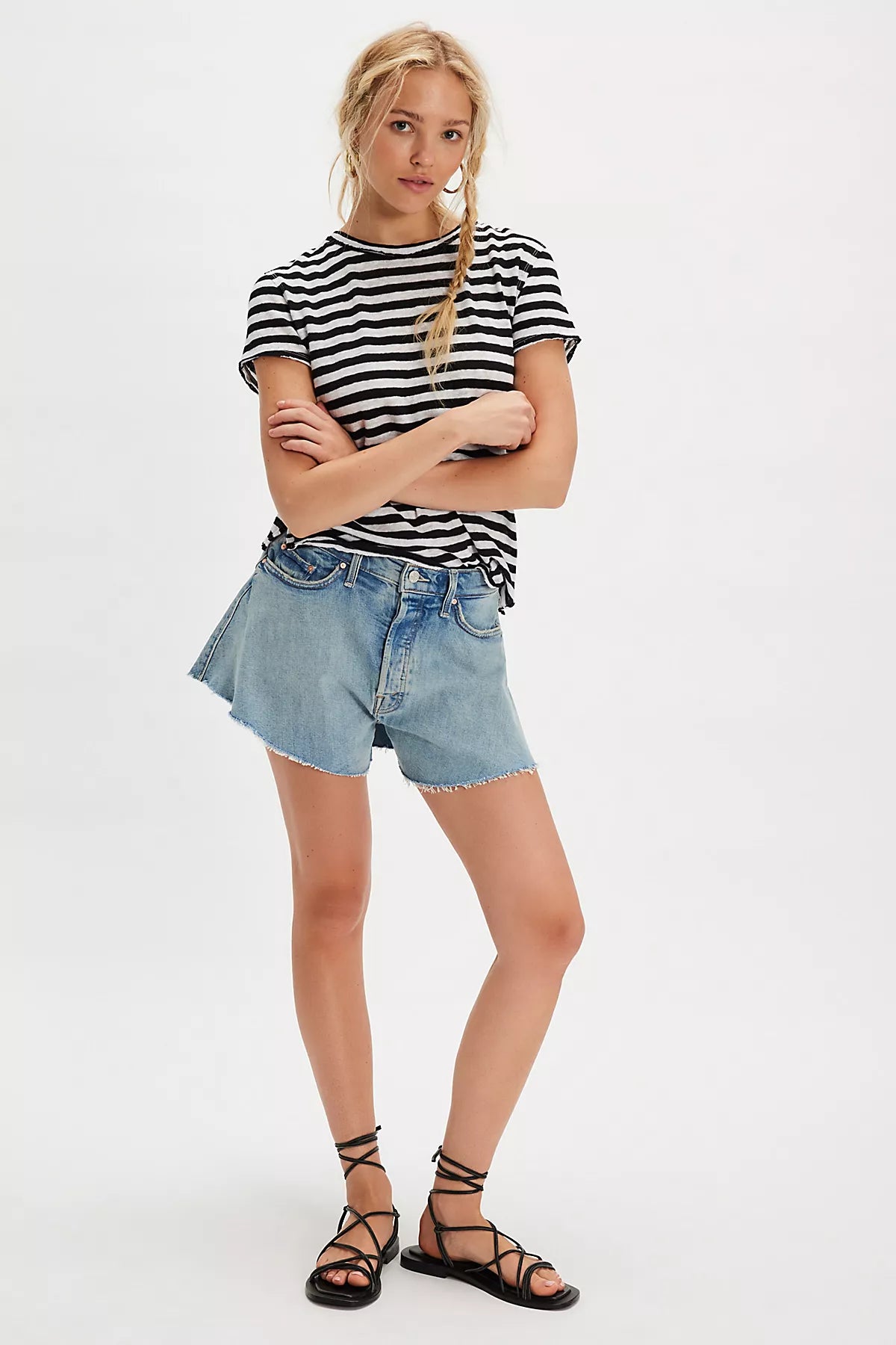 MOTHER The Flutter Short Fray Shorts