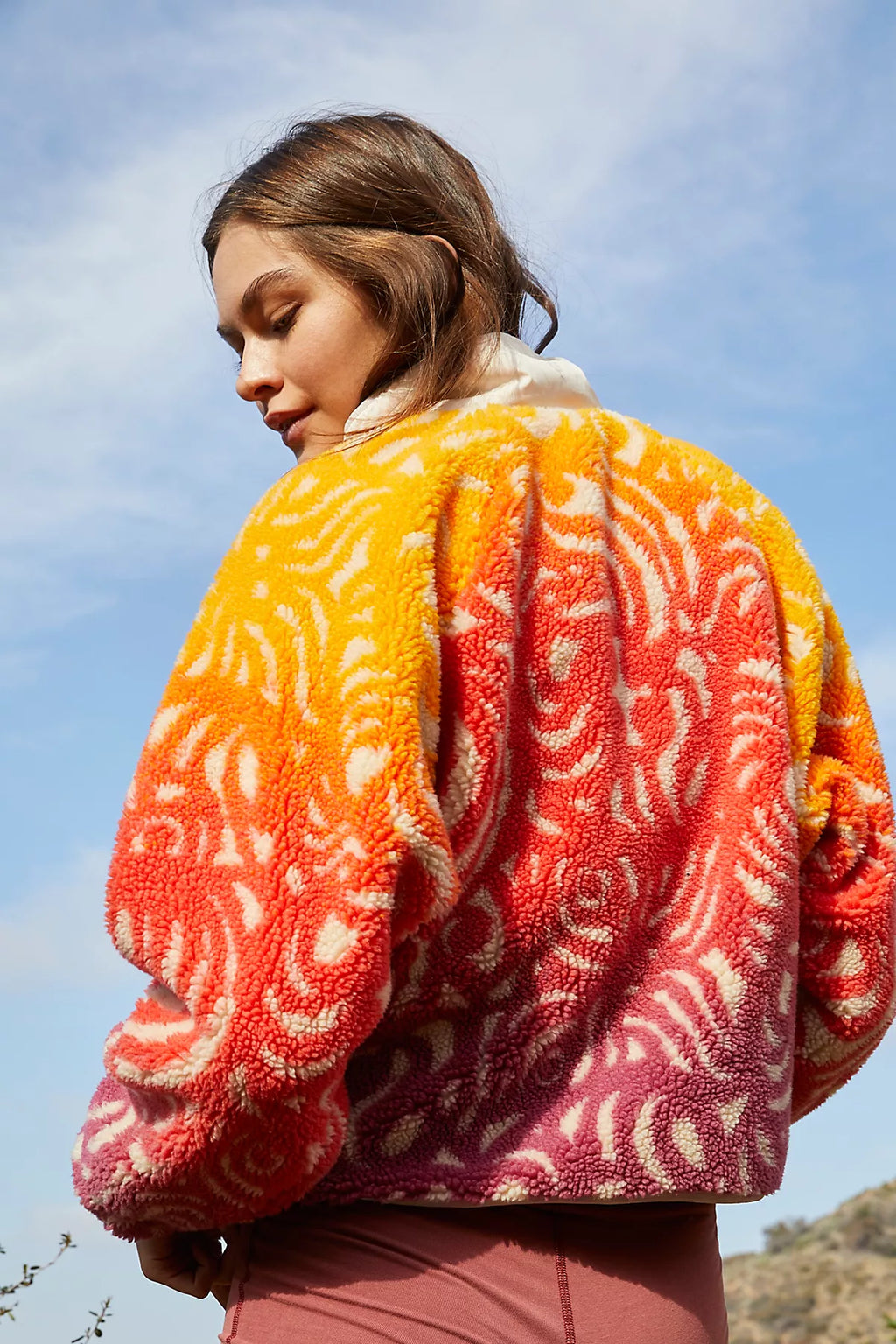 Hit The Slopes Printed Fleece Jacket