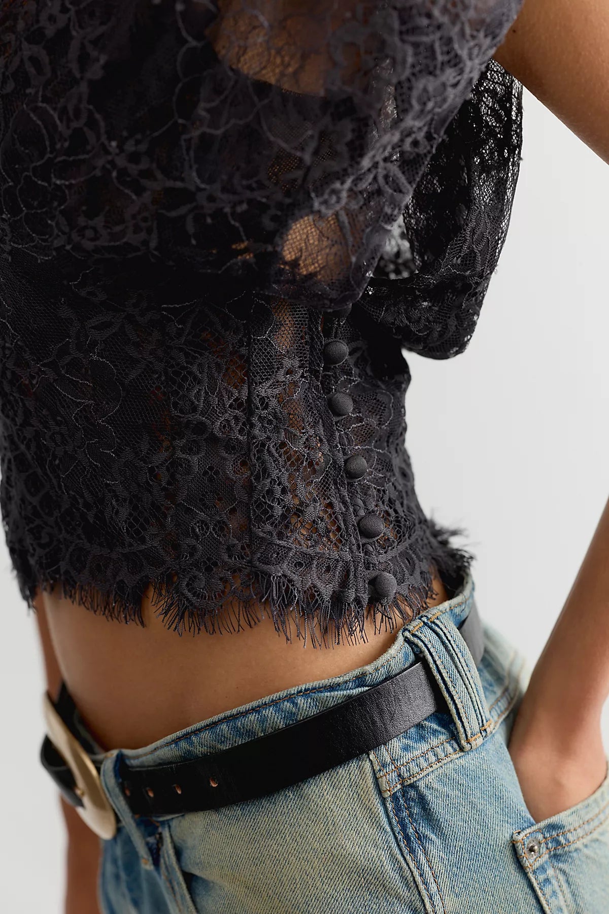 Hansen & Gretel Ruby Lace Top