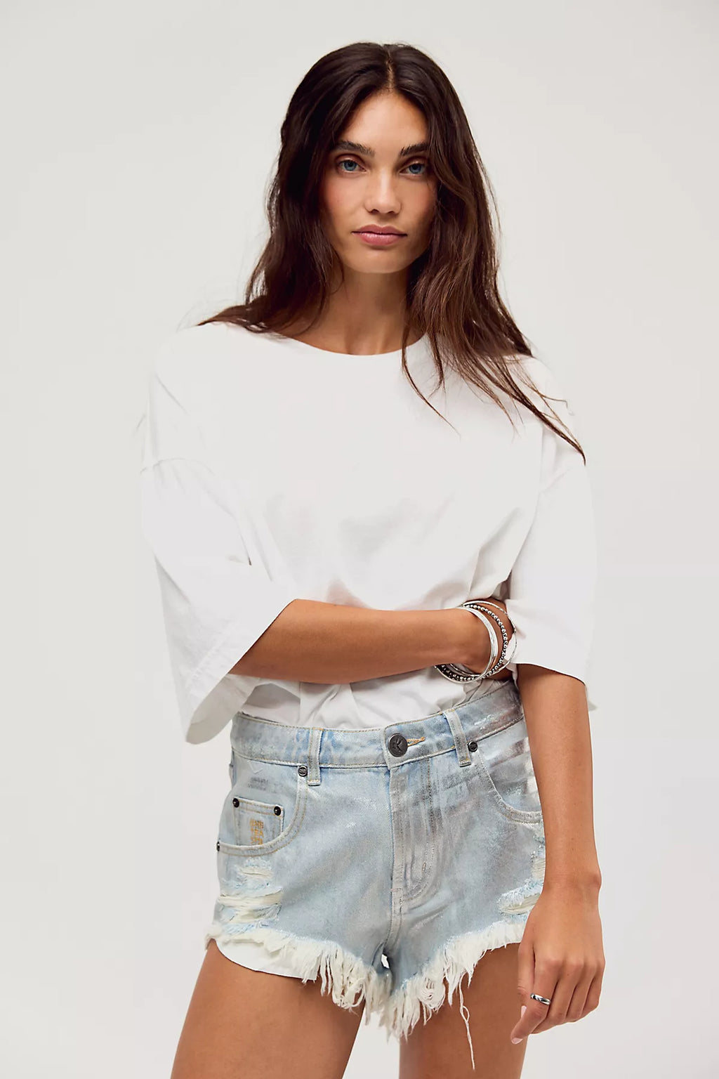OneTeaspoon Renegades Chrome Shorts