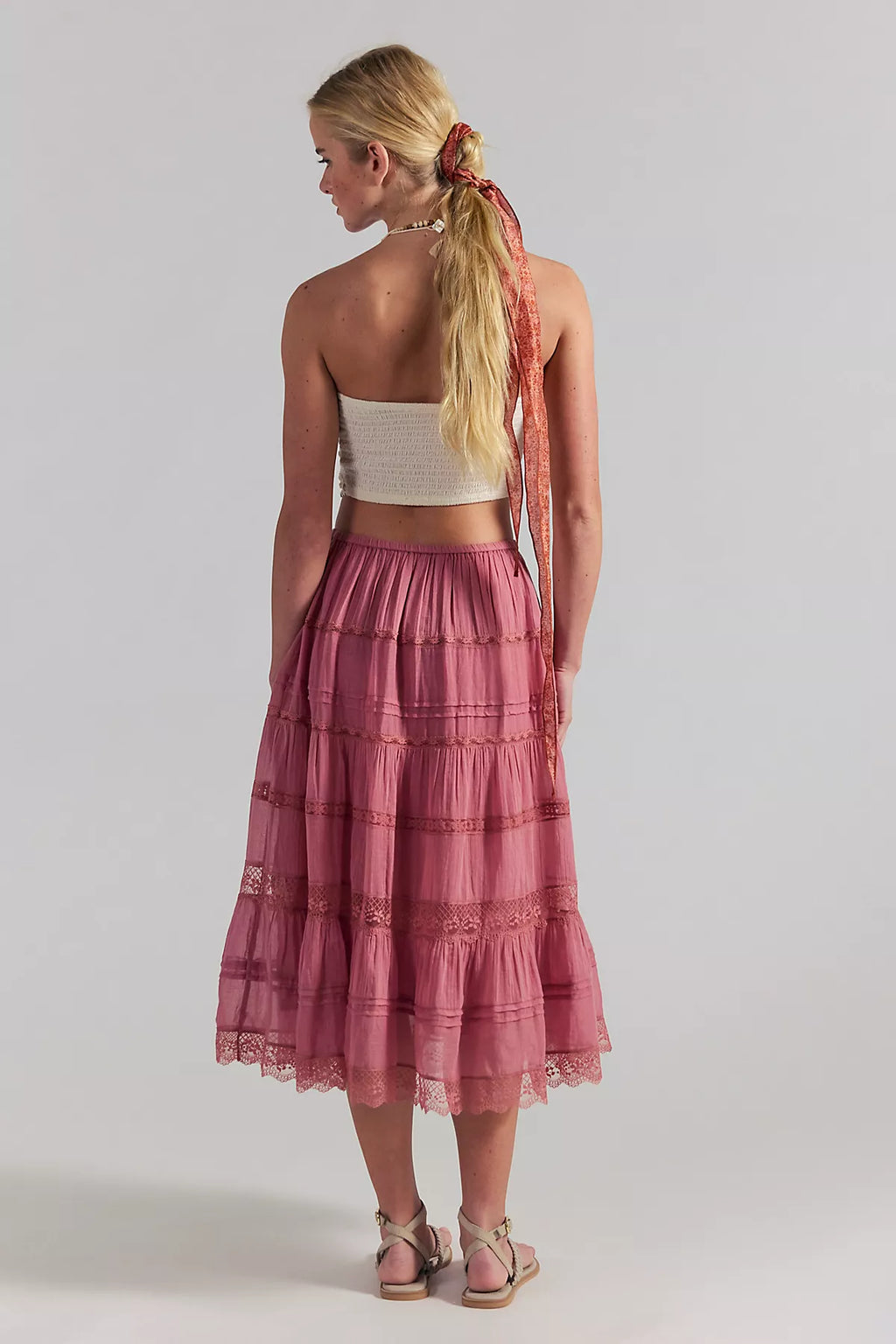 FP One Lily Lace Midi Skirt