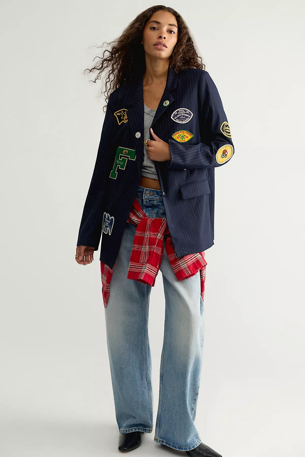 Found Patchwork Blazer