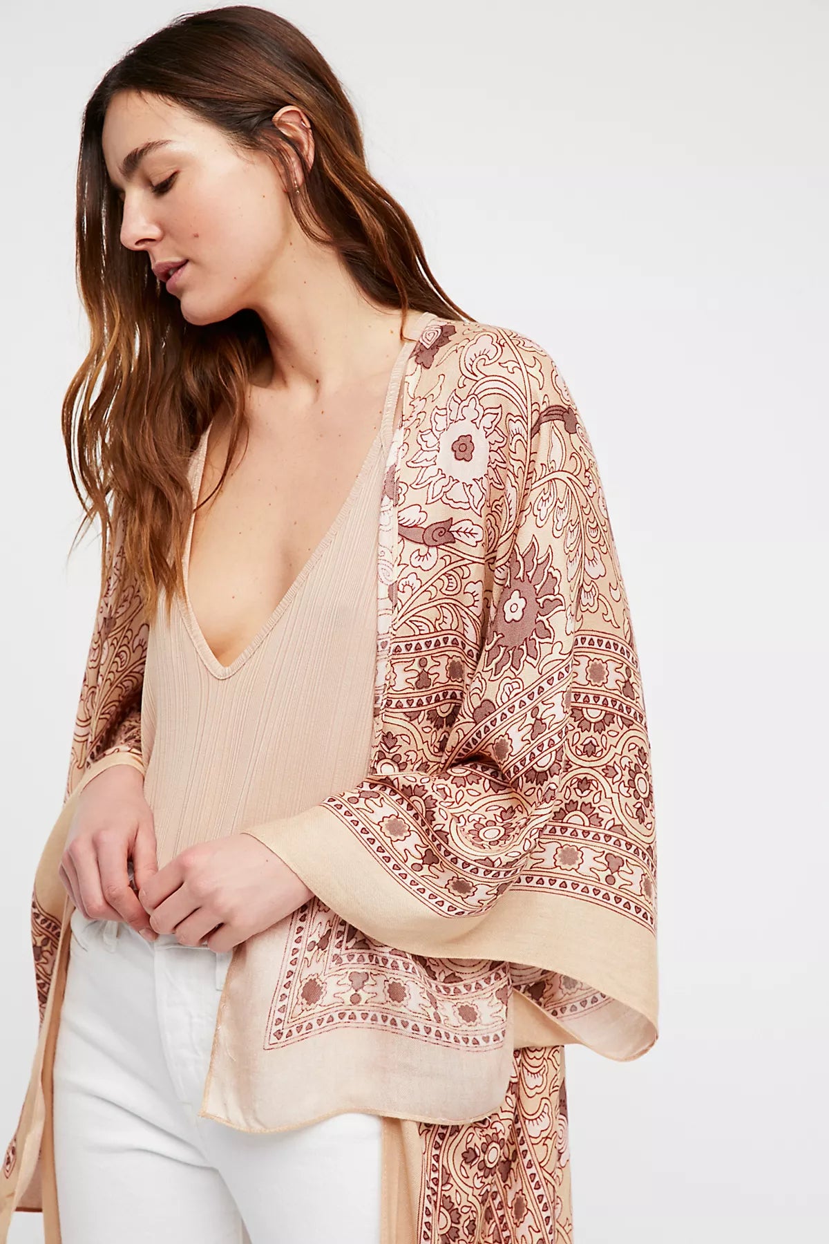 Magic Dance Border Print Duster