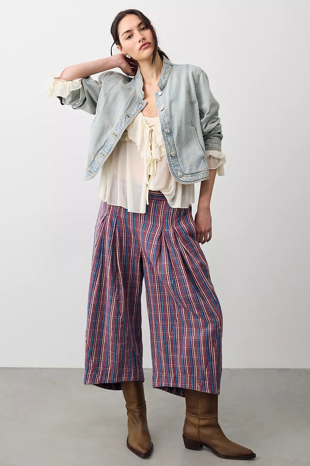Misty Haze Crop Pull-On Pants