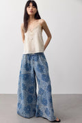 OneTeaspoon Daddios Printed Super Wide-Leg Jeans
