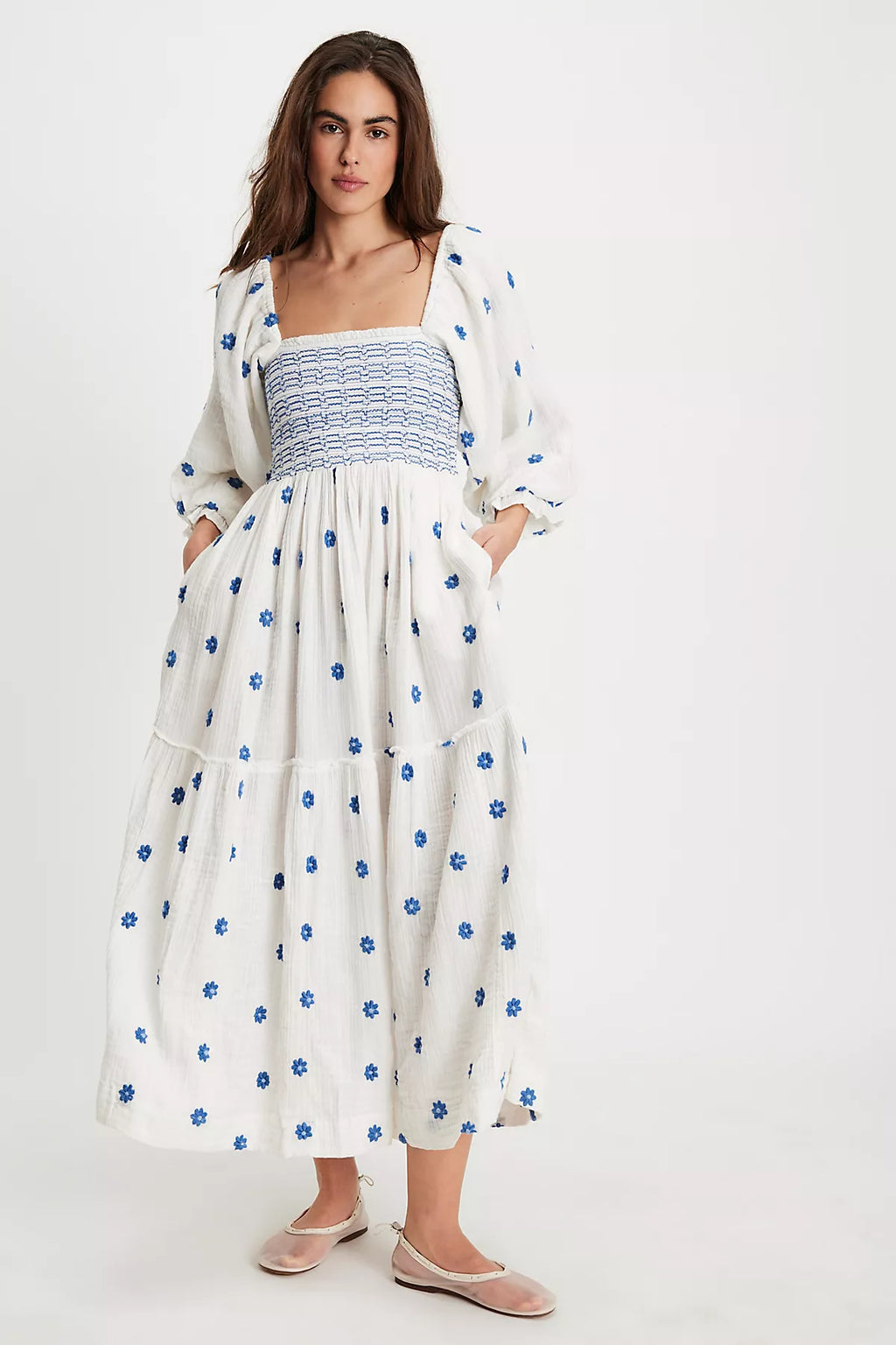 Dahlia Embroidered Maxi Dress
