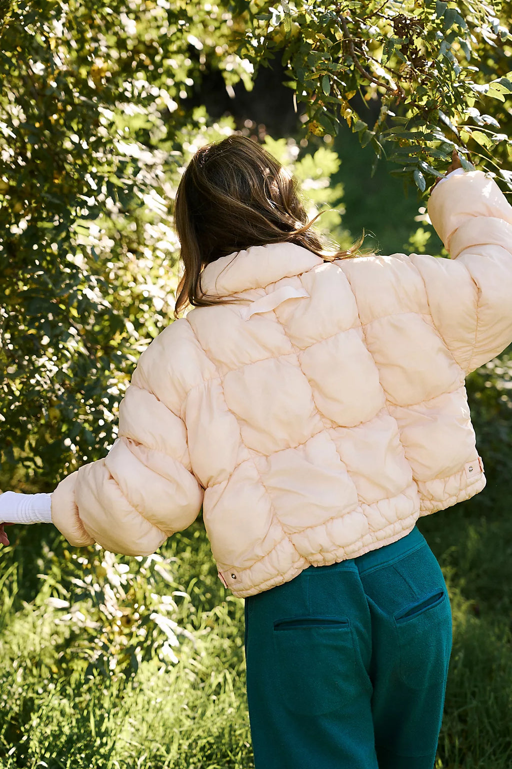 In A Bubble Puffer Jacket