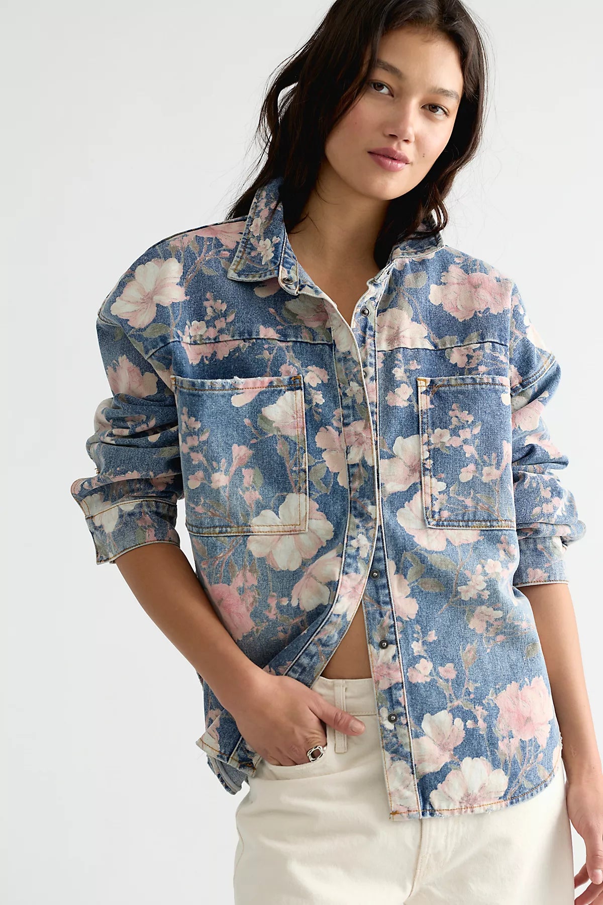 OneTeaspoon Lovelorn Bloom Daria Button Down Shirt