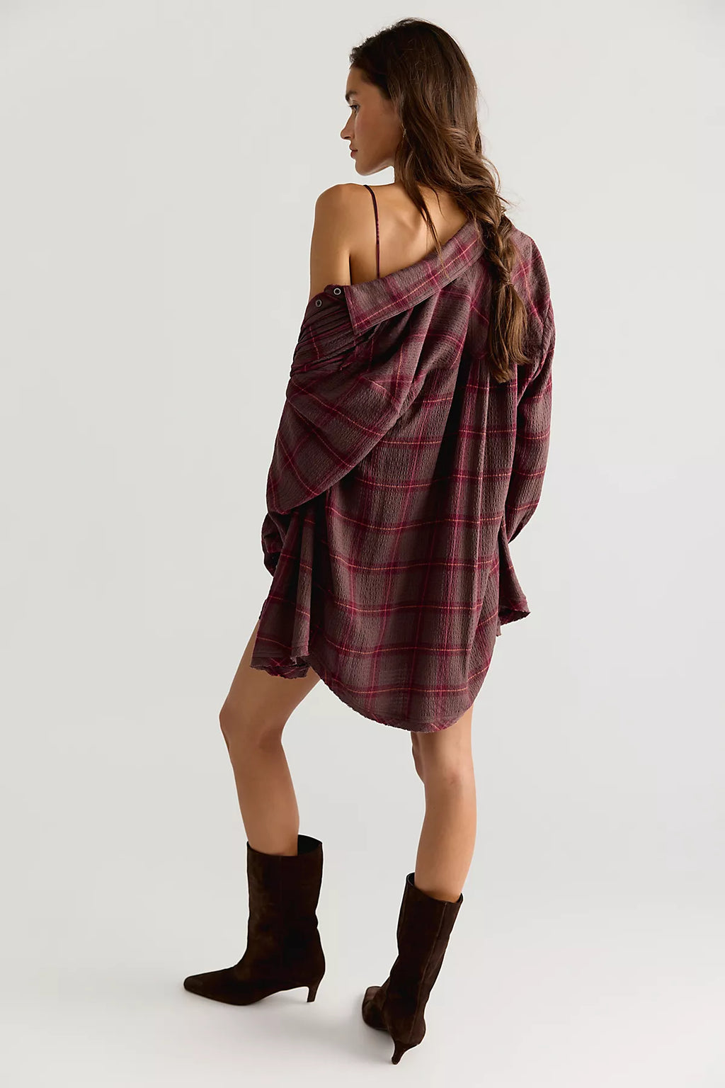Canal Street Plaid Slip Dress Set