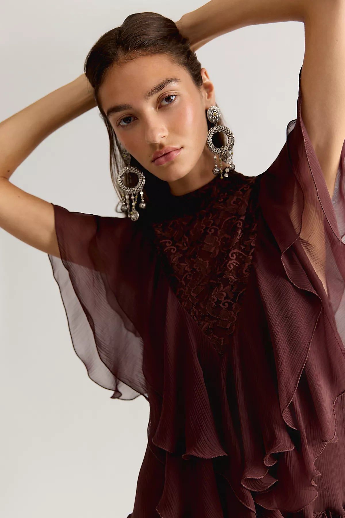 Nigel Preston Ana Lace Mini Dress