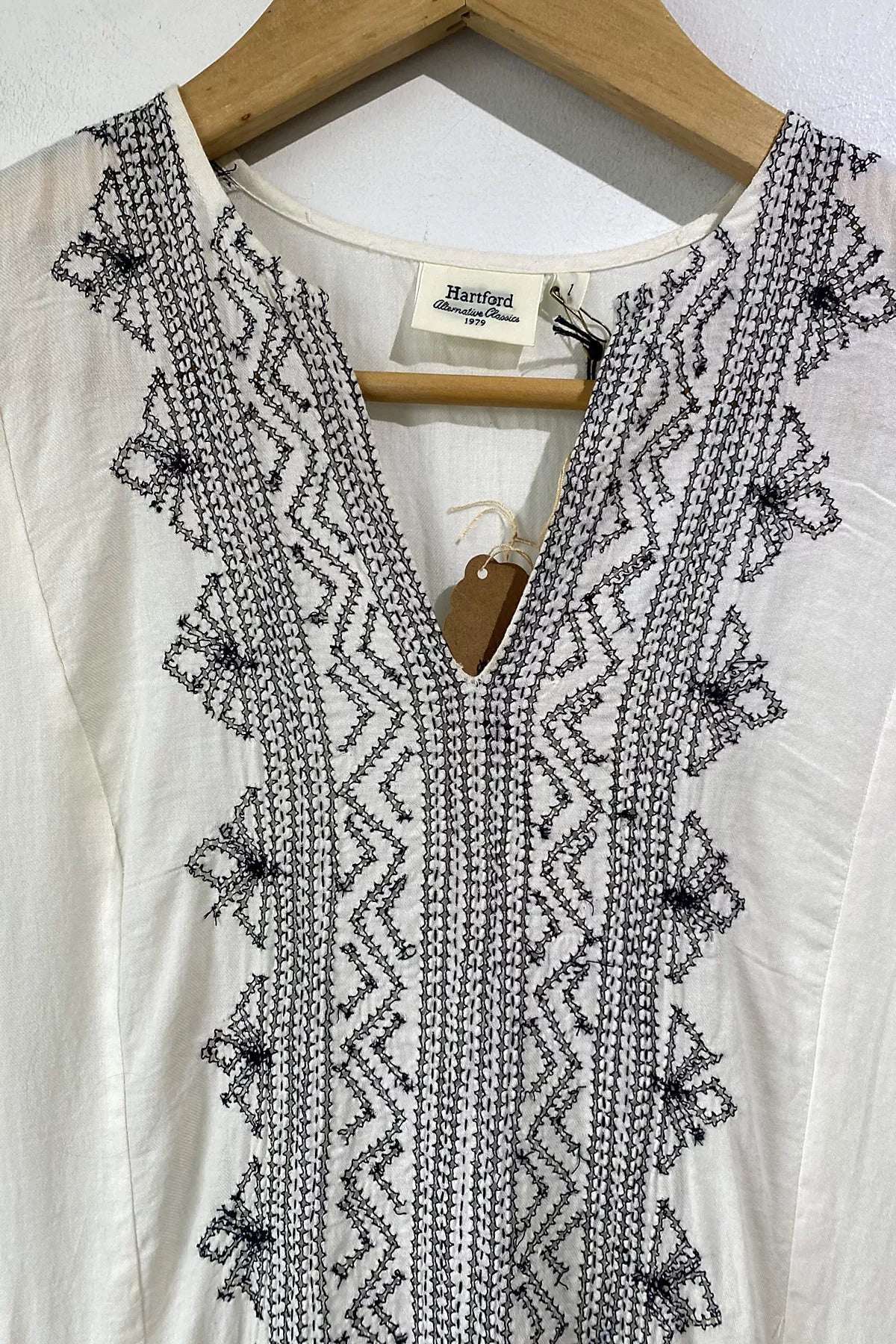 Hartford White Embroidered Dress Selected by The Curatorial Dept.