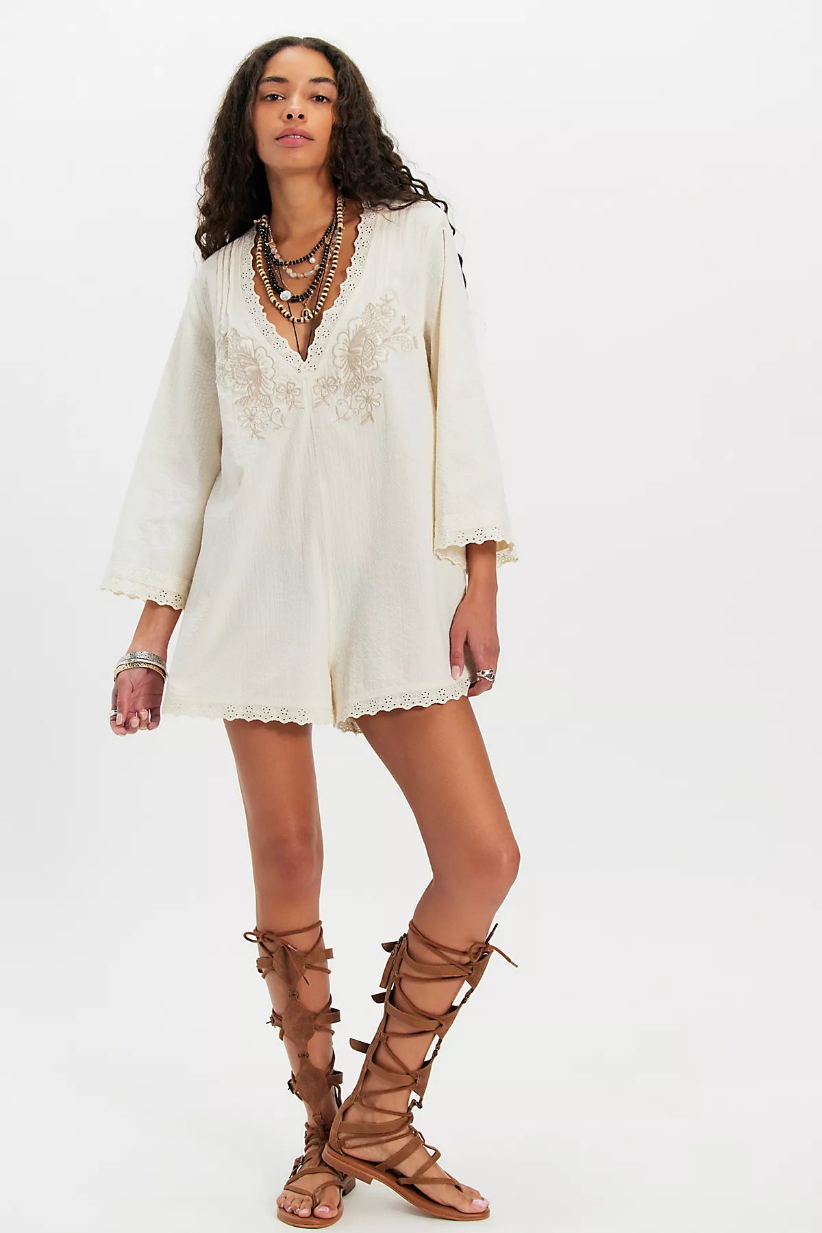 Cawley Embroidered Romper