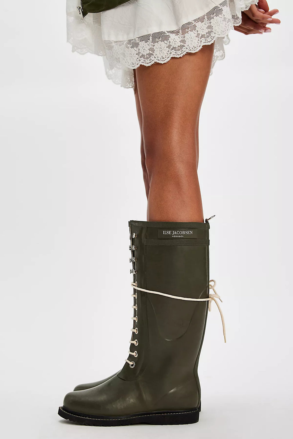 Ilse Jacobsen Lace-Up Rain Boots