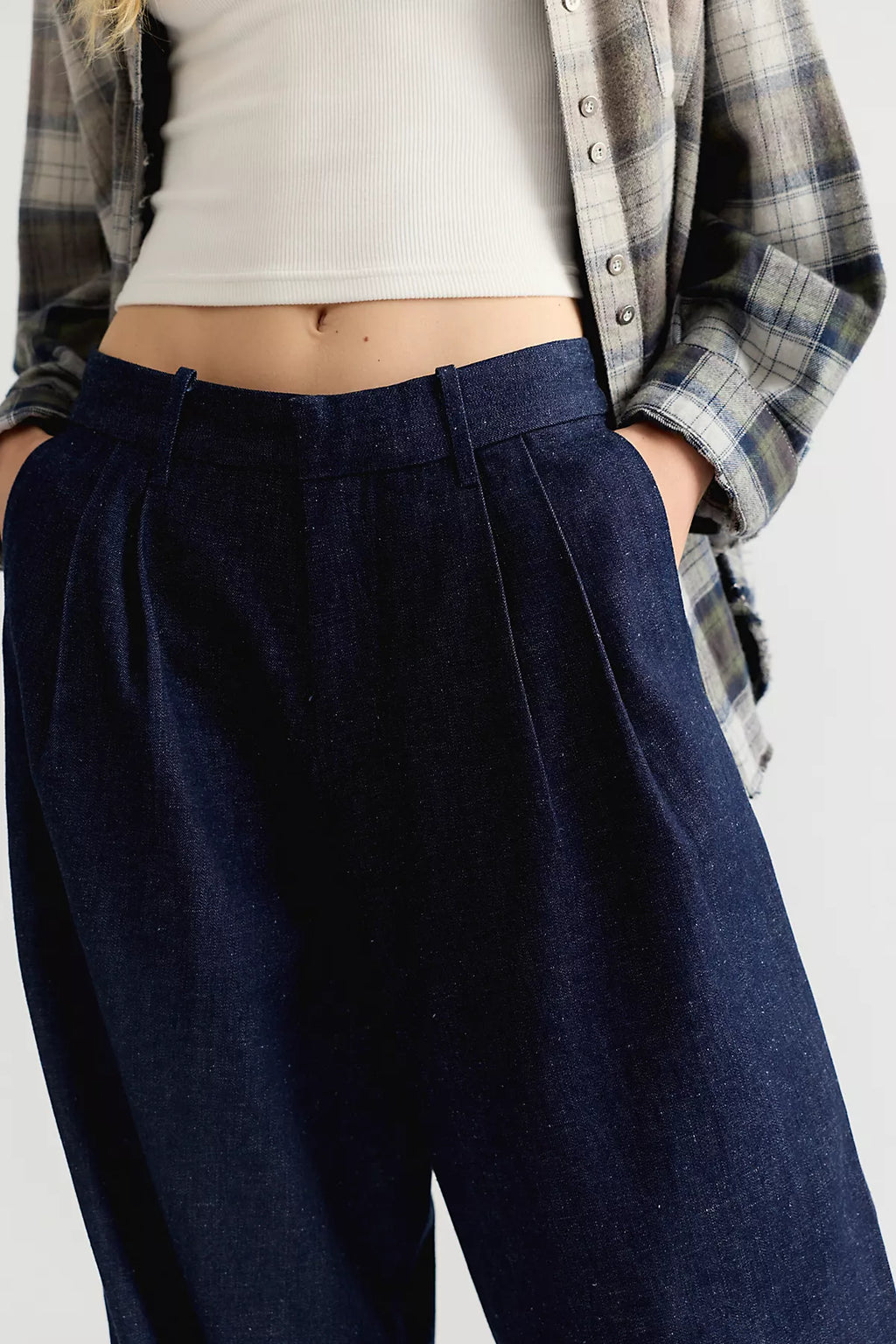 Levi's Blue Tab Denim Pleat Trouser Jeans
