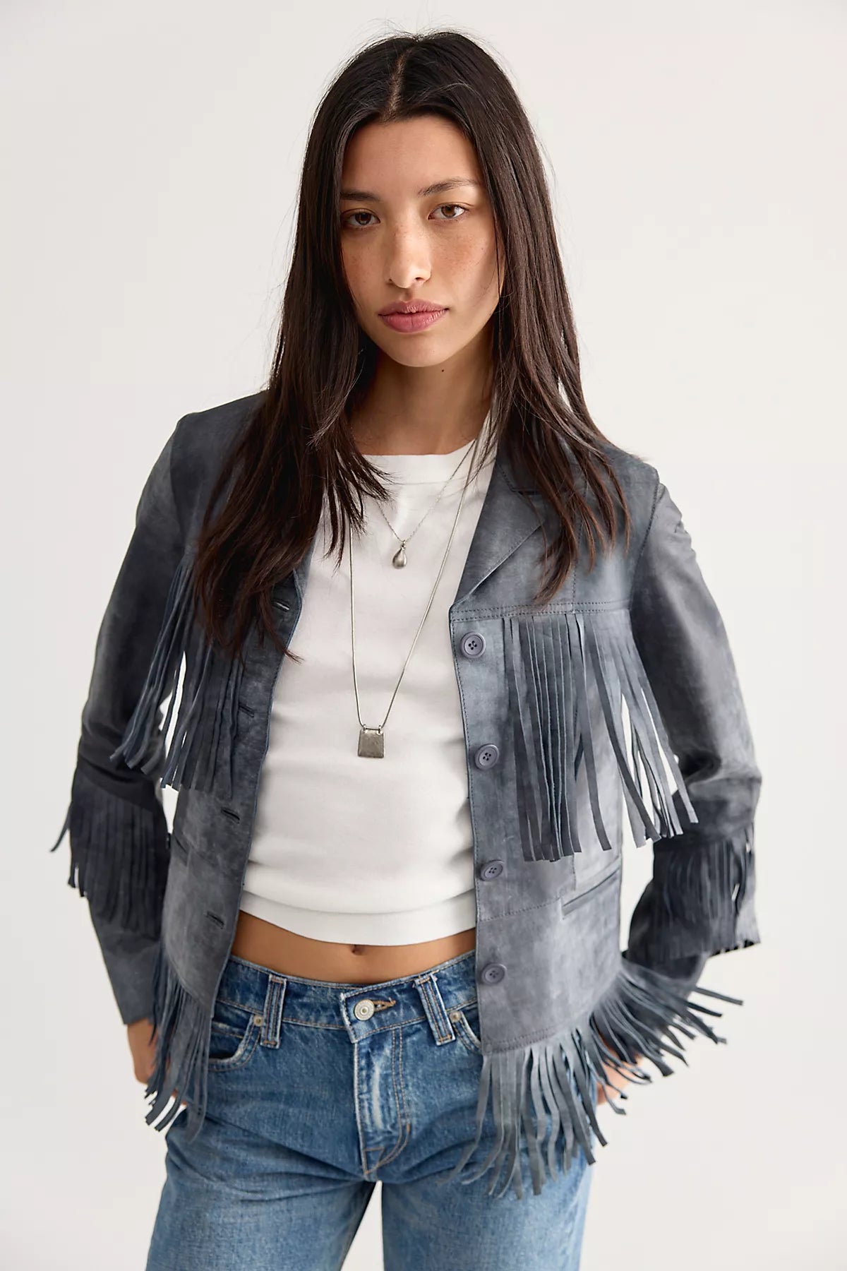JAKETT Annie Distressed Leather Jacket