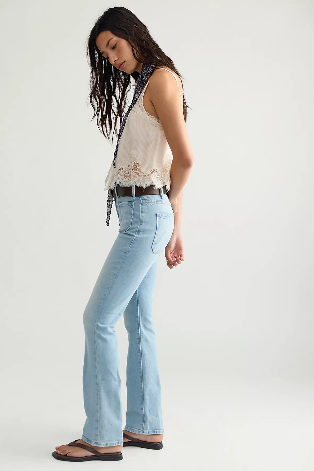MOTHER The Patch Pocket Insider Bootcut Jeans