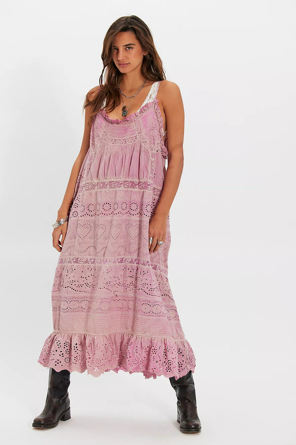 Magnolia Pearl Eyelet Esti Cami Midi Dress