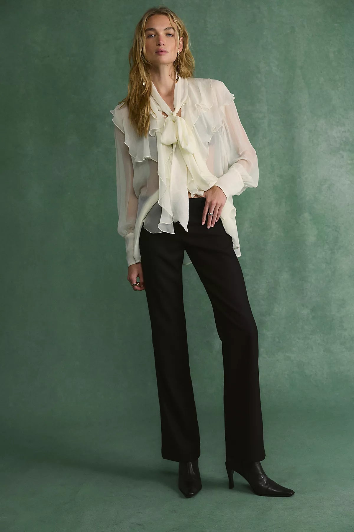 Friction Bootcut Trousers