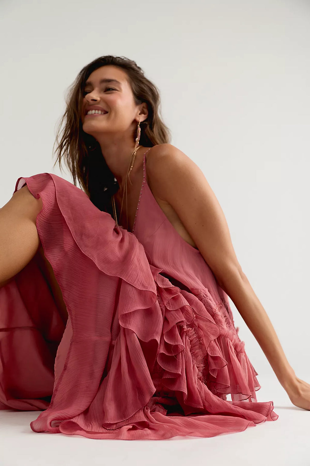 Nigel Preston Tiered Midi Dress
