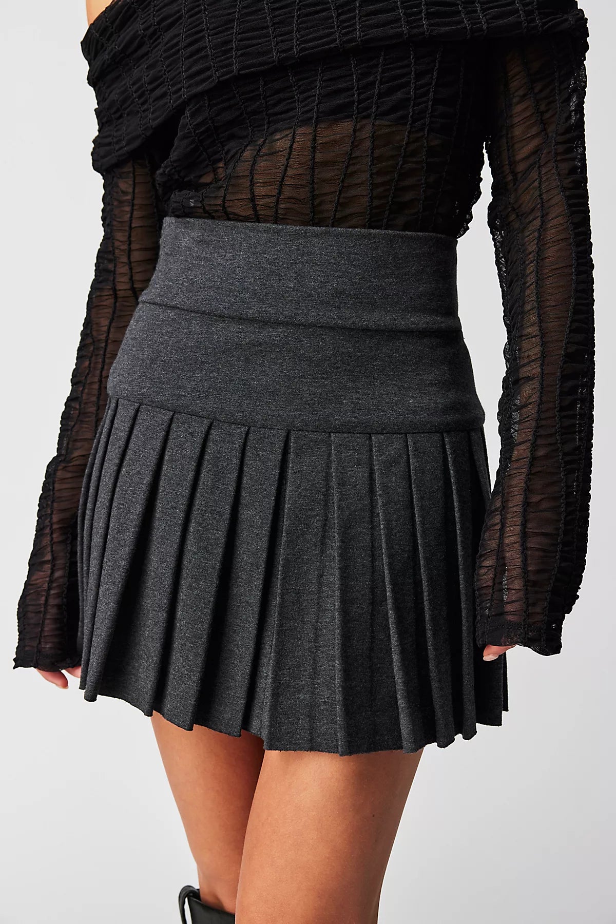 Norma Kamali Pleated Mini Skirt