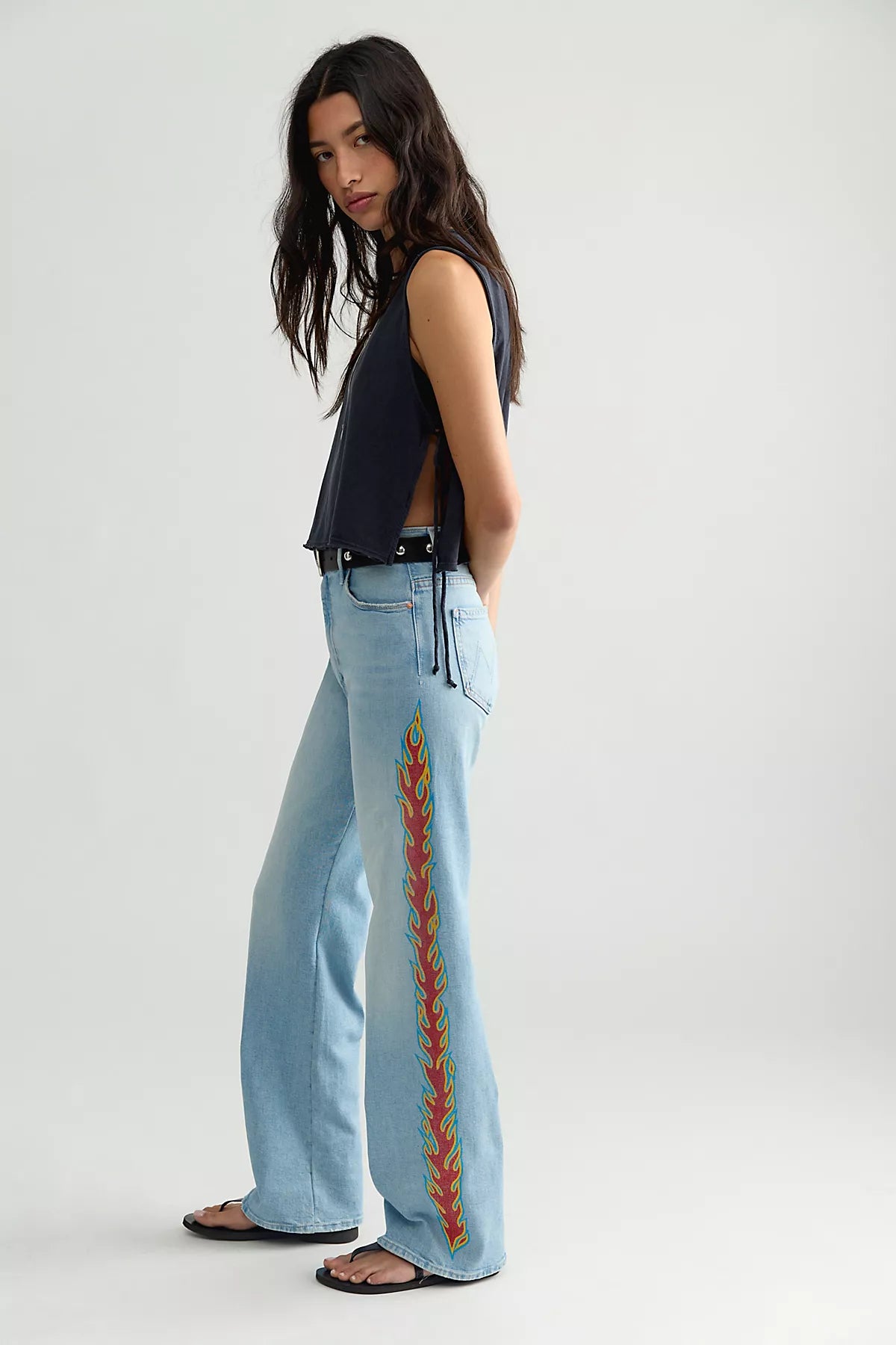 MOTHER The Saloon Sneak Jeans