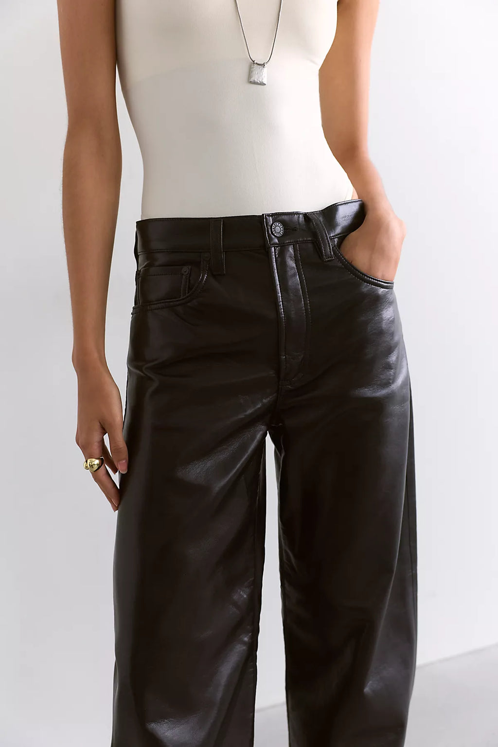 AGOLDE Arc Leather Pants