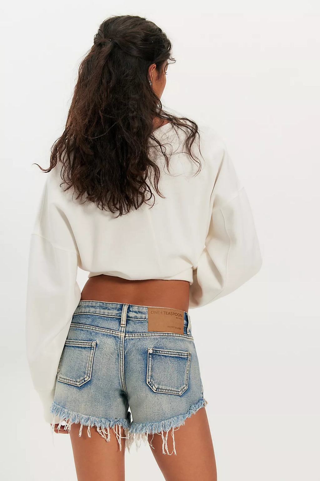 OneTeaspoon Retro Dukes Low-Waist Mini Shorts
