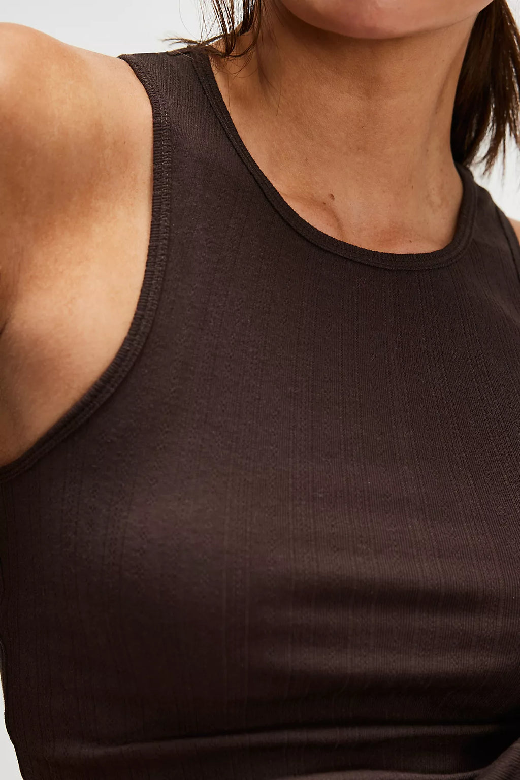Fresh In Love Pointelle Tank